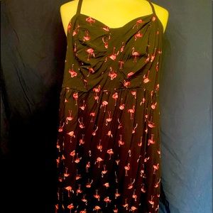 Torrid Flamingo print sundress with pockets!